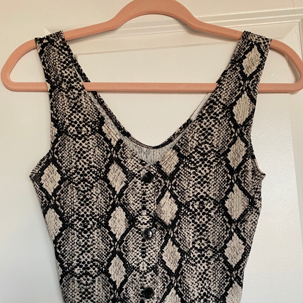 cropped snakeskin top!